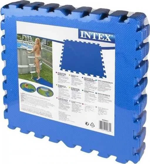 Intex Baseino grindų apsaugos, 8vnt., mėlynos spalvos, 50x50cm