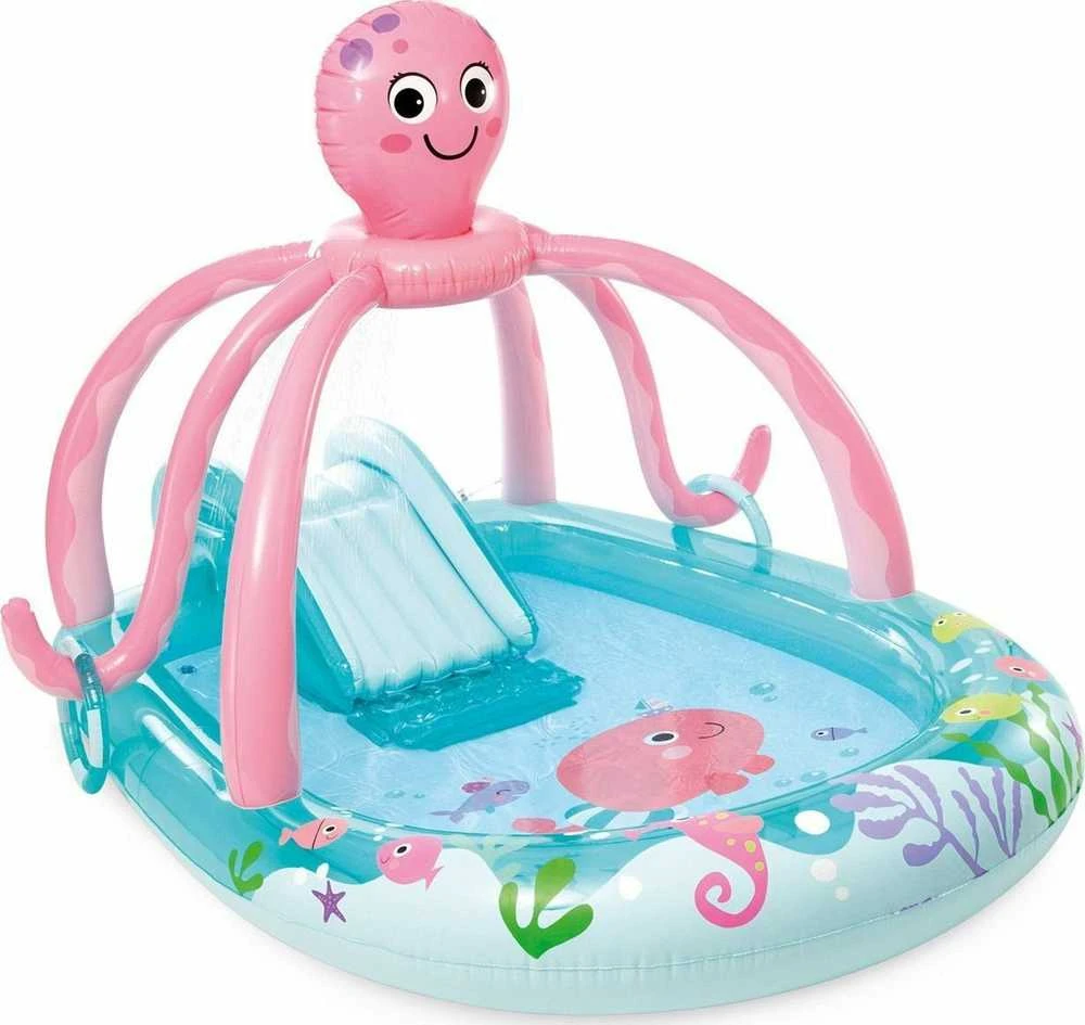 Pripučiamoji lauko žaidimų aikštelė „Linksmoji aštuonkojė“ INTEX 56138