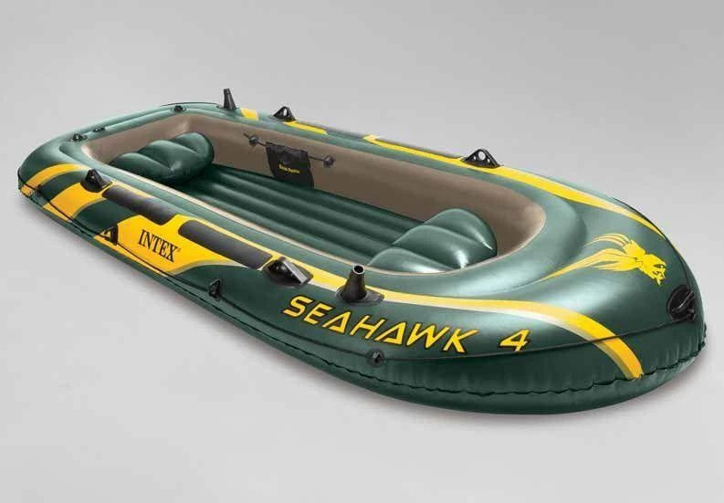 Pripučiama keturvietė valtis Intex Seahawk 4 Set,  pilnas komplektas