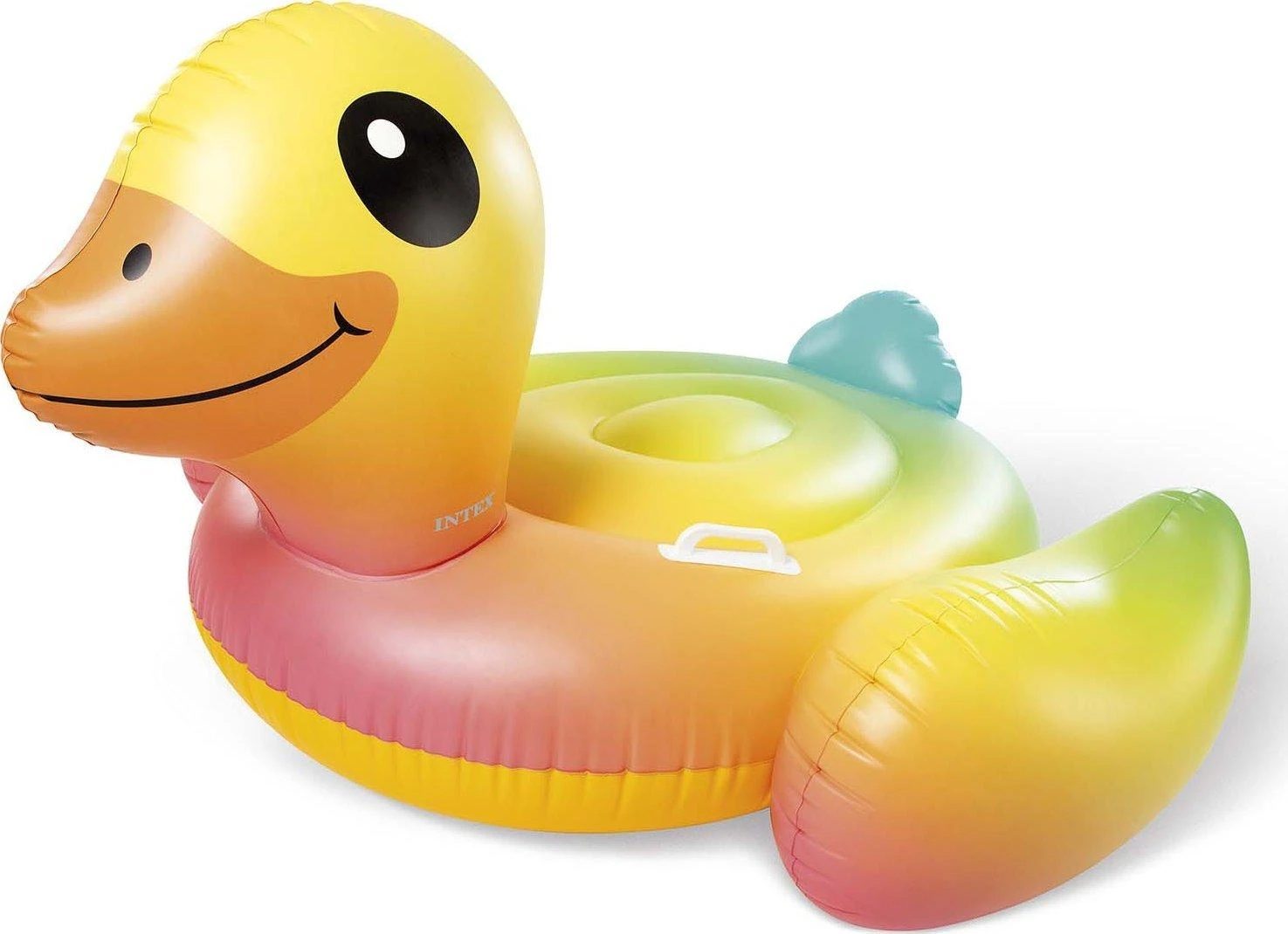 Pripučiamas žaislas INTEX Mega Yellow Duck Island, 147x147x81cm geltonas 57556NP