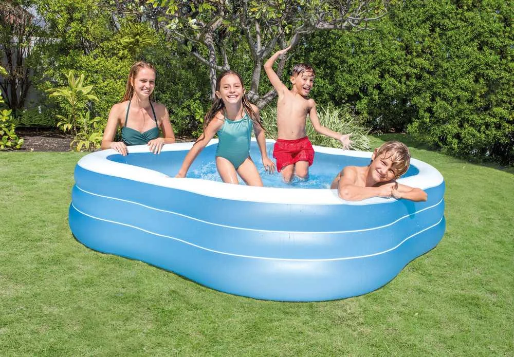 Pripučiamas baseinas INTEX Beach Wave Swim Center Pool 229x229x56cm