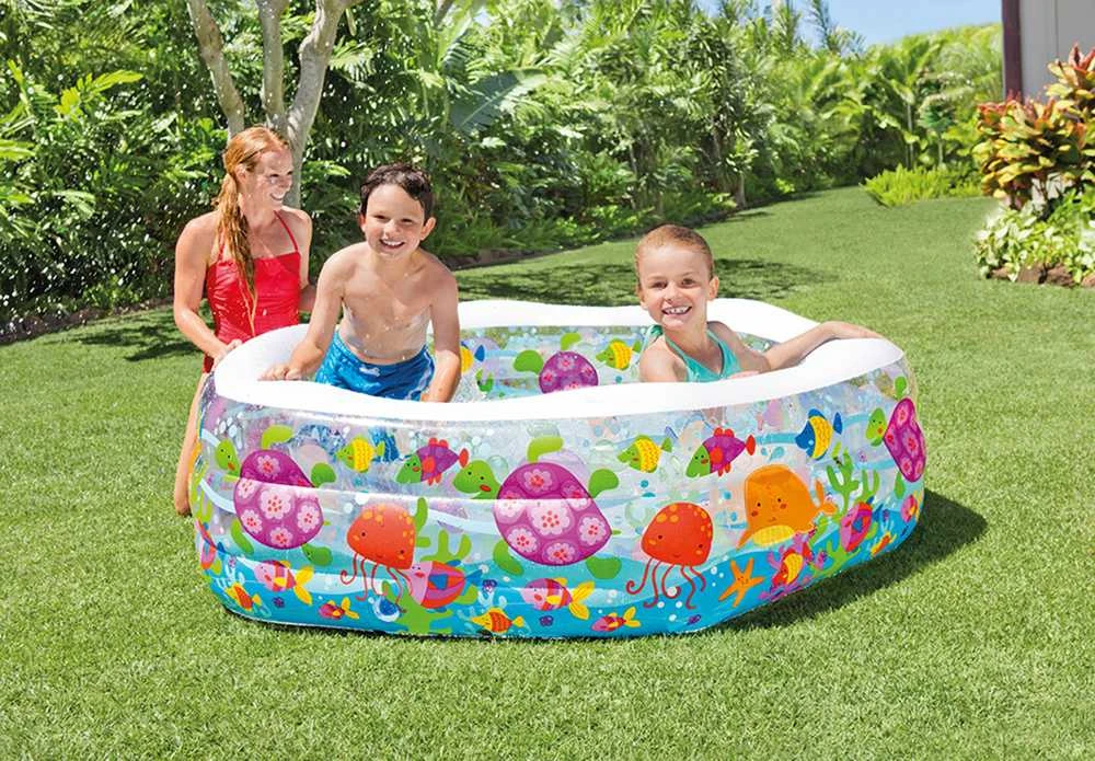 Baseinas pripučiamas INTEX Happy Otter Pool 191x178x61cm