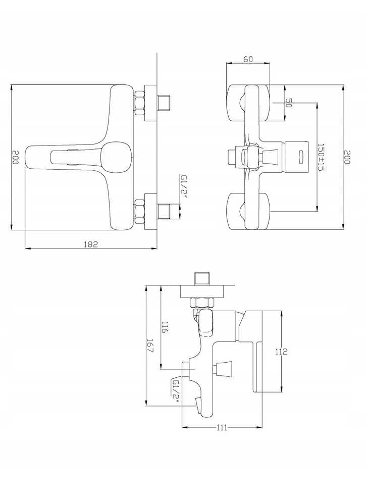 Rinkinys prysznicowy Invena INVENA GLAMOR bathroom faucet, copper color, with shower system