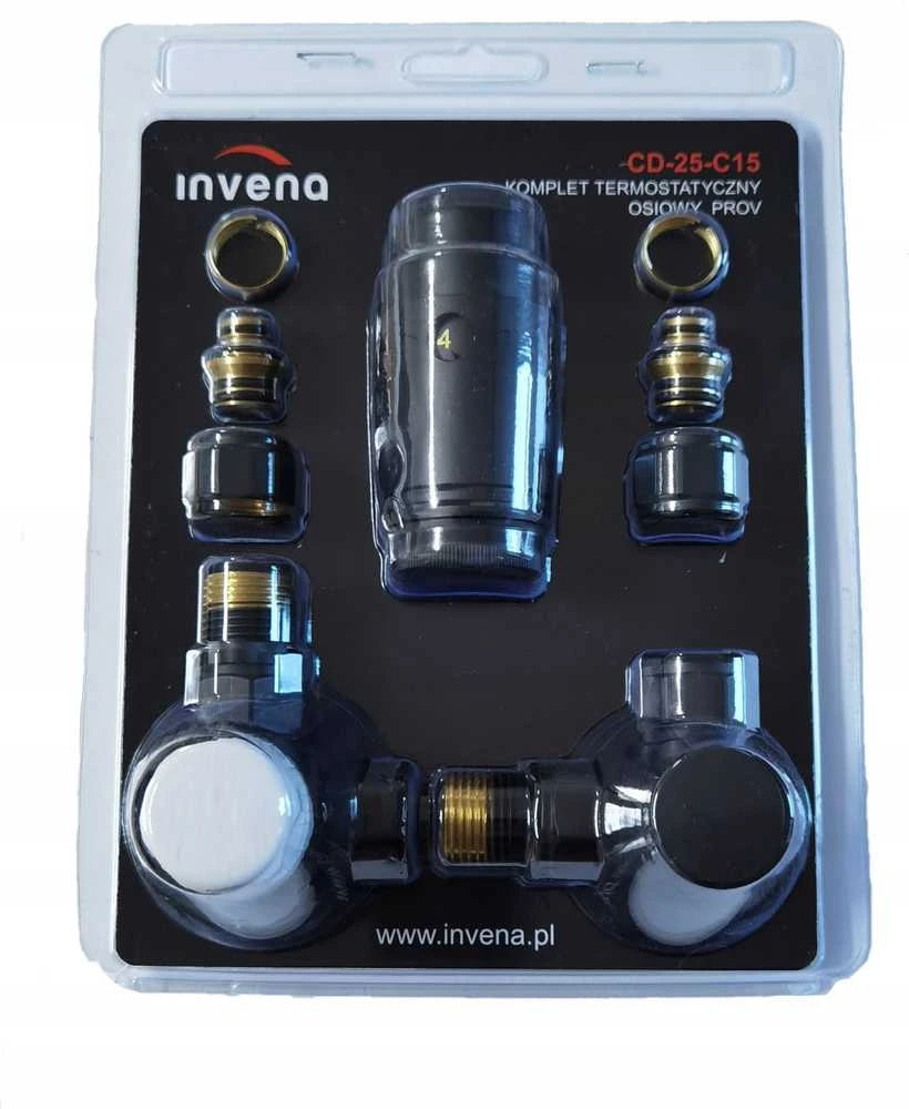 Invena INVENA KPL TERMOSTATAS. AXIAL JUODA