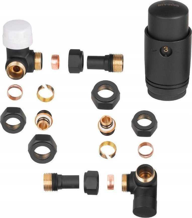 Invena INVENA KPL TERMOSTATAS. AXIAL JUODA