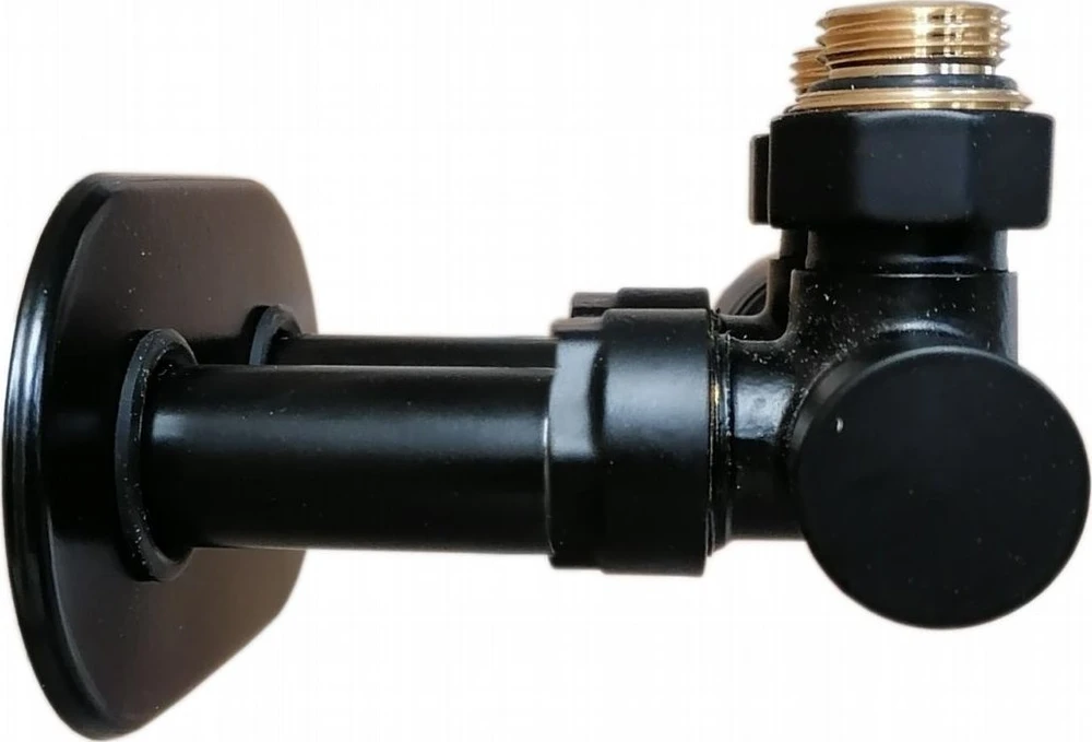 Invena Invena PROV duoplex termostatų rinkinys apatinei pajungimui, juodas CZ-91-015