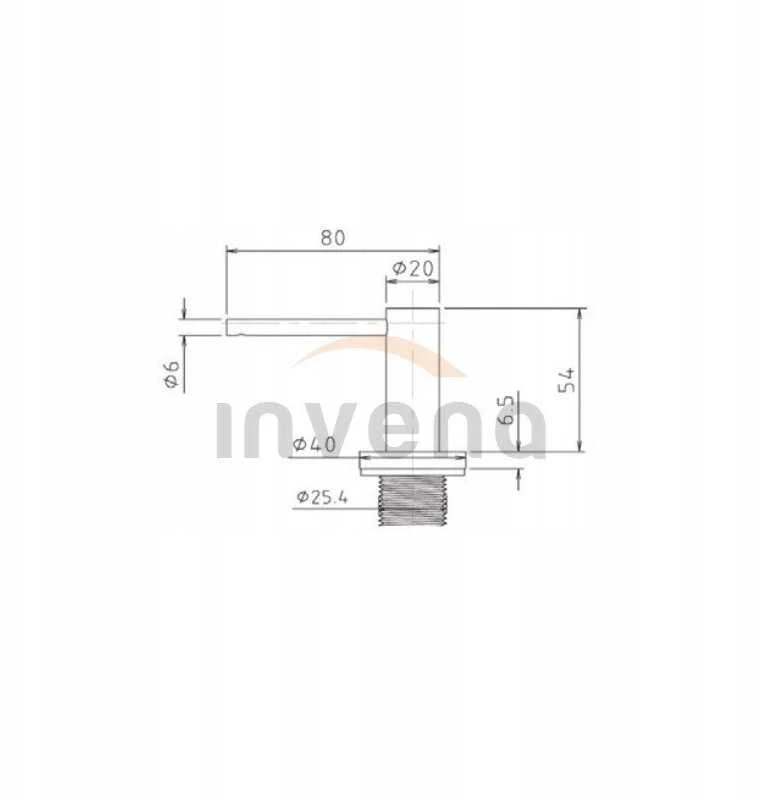 Invena Invena dozatorius indų plovimo skysčiui arba muilui Issa, balta AA-23-002-J