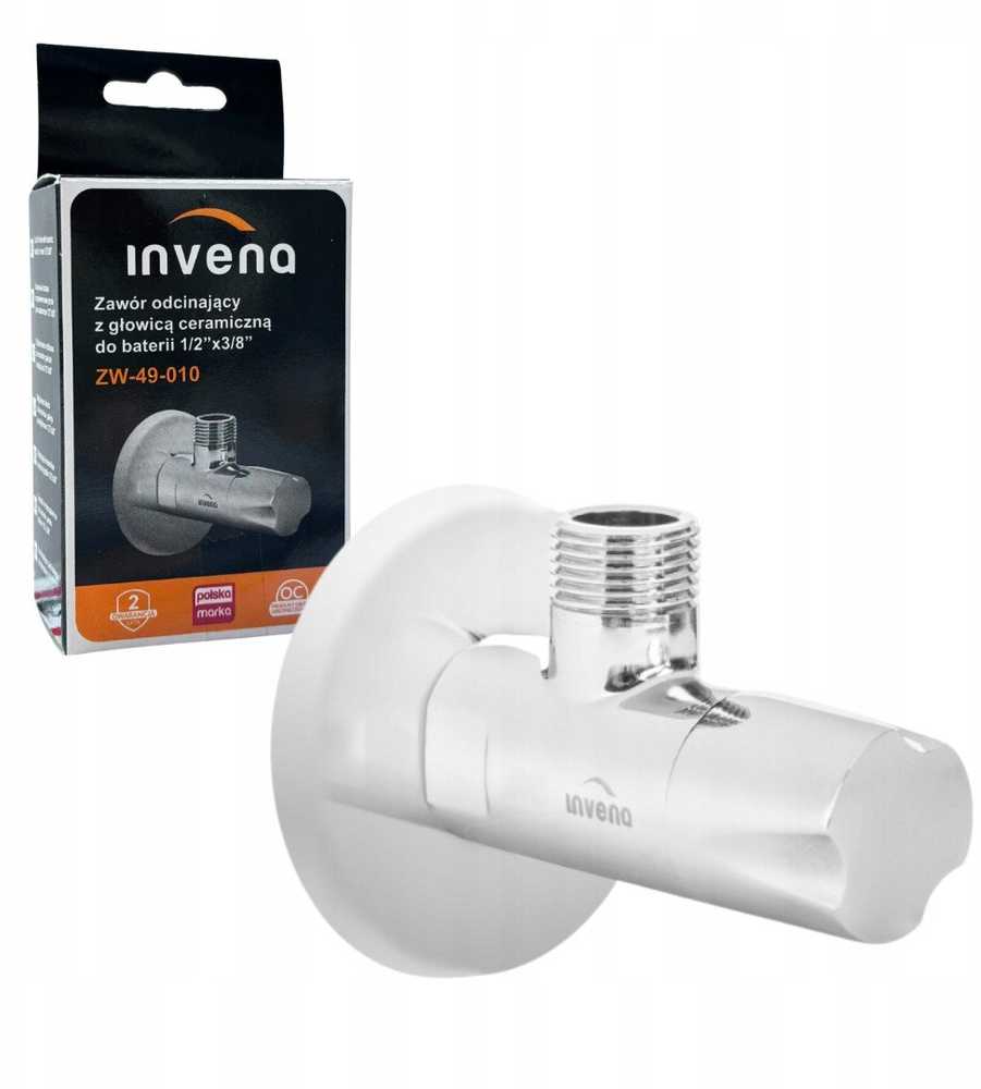 Kampinis ventilis INVENA, 1/2"x3/8"