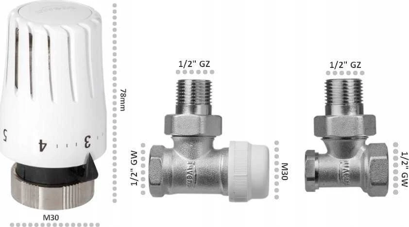 Invena KPL TERMOSTATINIS KAMPAS SU KITA PRELIMINARINE GALVA MINI 2 PROV [1]