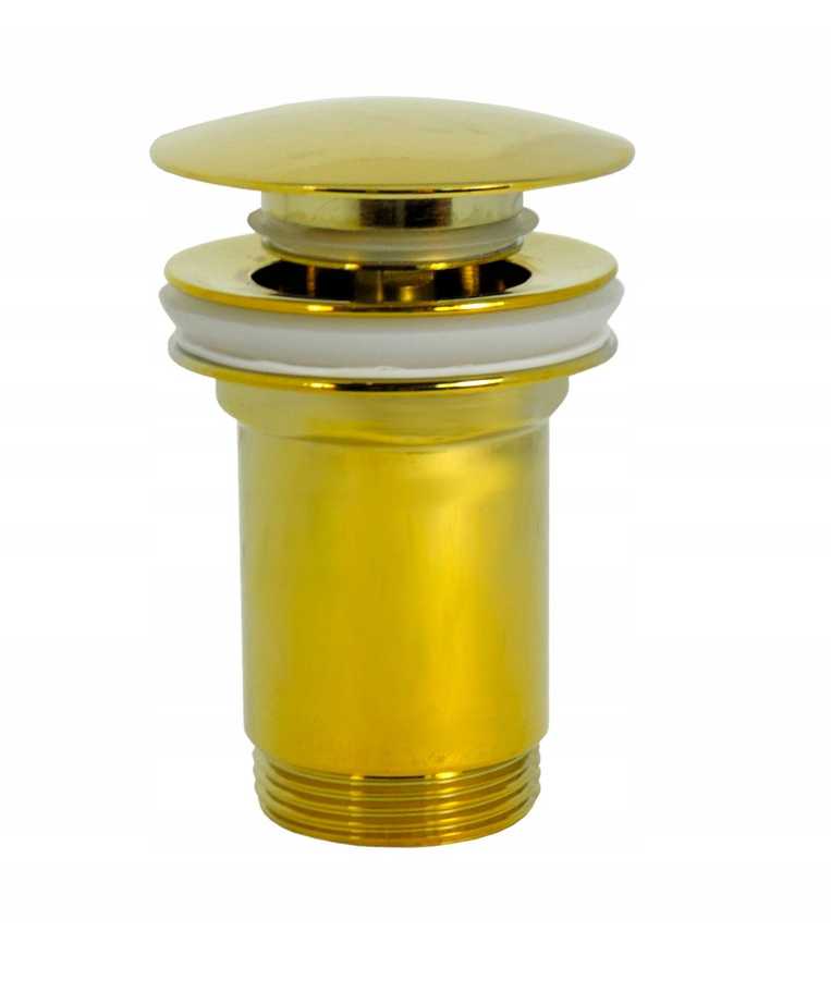 Invena Invena mosiężny korek click-clack, auksinė SC-B1-170-V