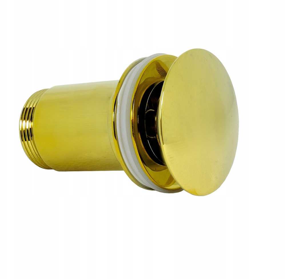 Invena Invena mosiężny korek click-clack, auksinė SC-B1-170-V