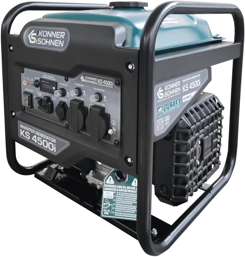 Inverterinis benzininis generatorius Könner & Söhnen KS 4500i, 4,2 kW, 230 V, 13 l
