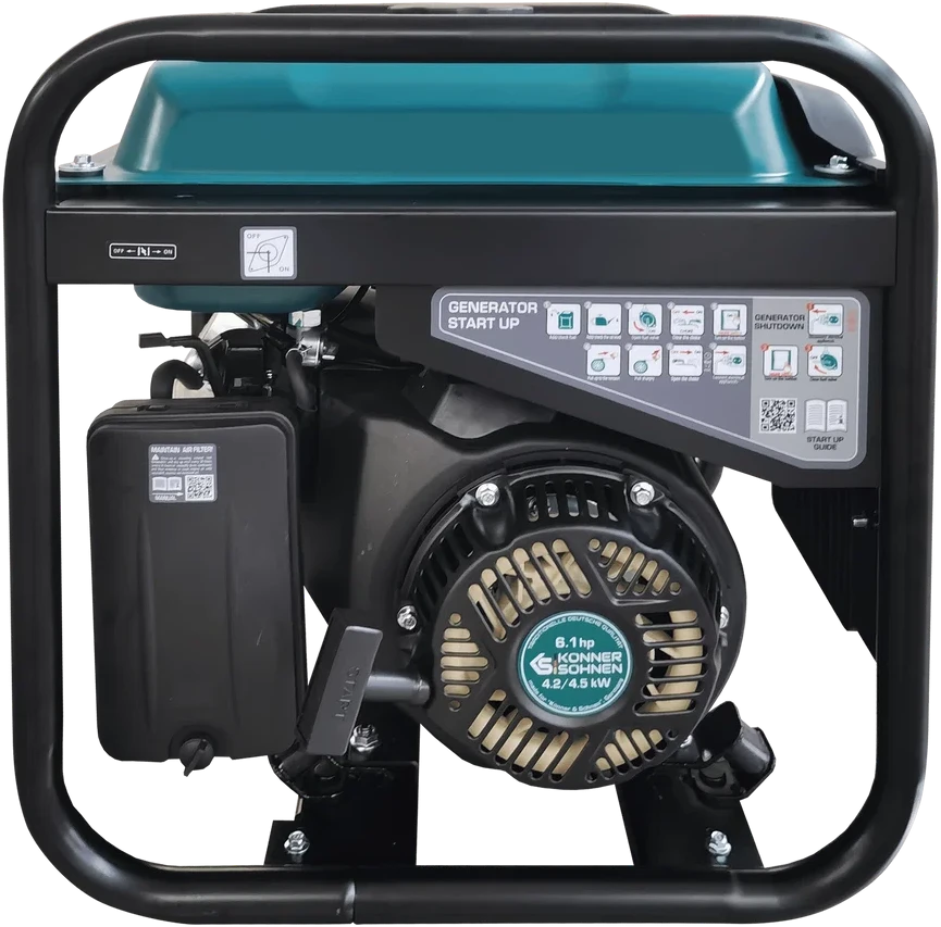 Inverterinis benzininis generatorius Könner & Söhnen KS 4500i, 4,2 kW, 230 V, 13 l