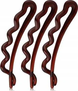 Set Trio InvisiBobble Waves Plaukų sagtukas Pretty Dark, 3 pcs