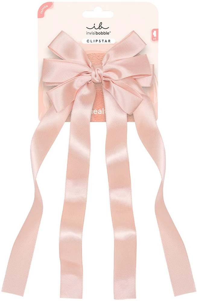 Invisibobble „Clipstar Ribbon Glam“ plaukų segtukas su kaspinu