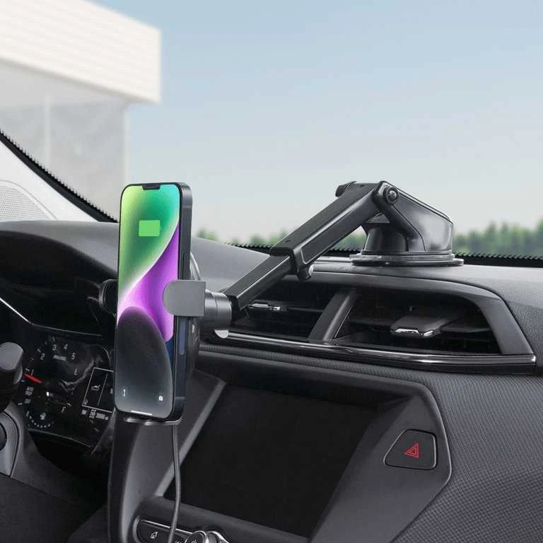 „iOttie AutoSense 2“ belaidis prietaisų skydelio ir priekinio stiklo laikiklis