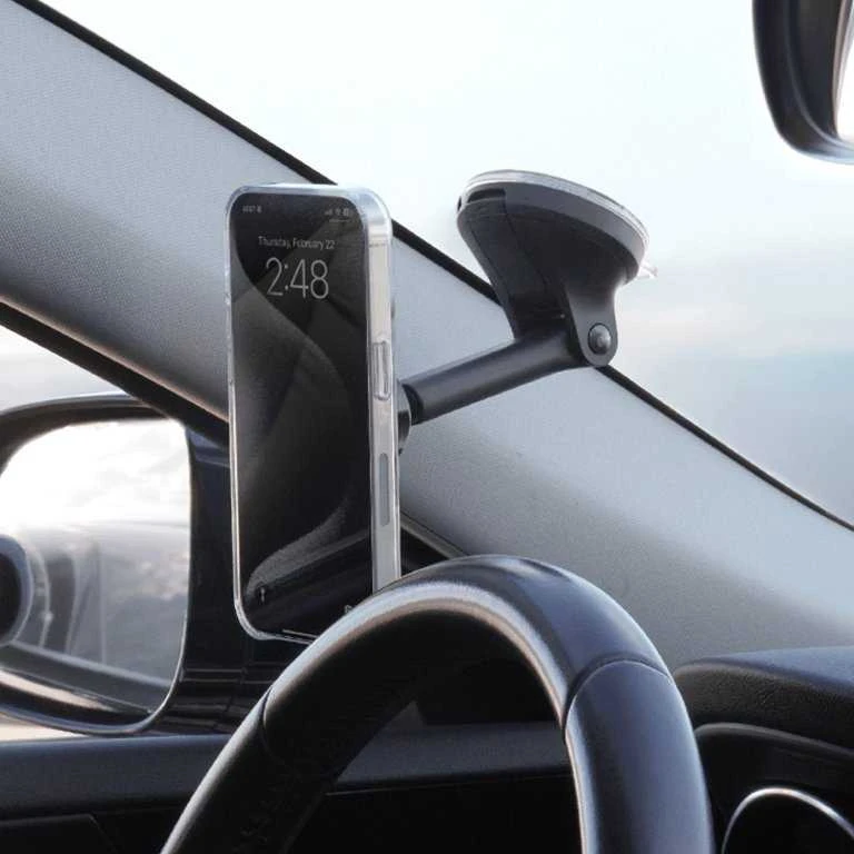Laikiklis iOttie iTap 3 MagSafe prietaisų skydelio ir priekinio stiklo laikiklis su magnetiniu žiedo adapteriu
