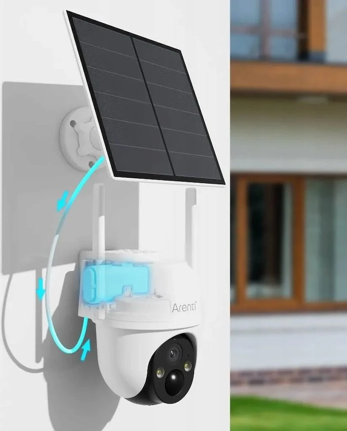 „Arenti“ ‚Arenti‘ GO2T-SP2 Lauko baterija įkraunama ‚Wi-Fi‘ 2K kamera, balta