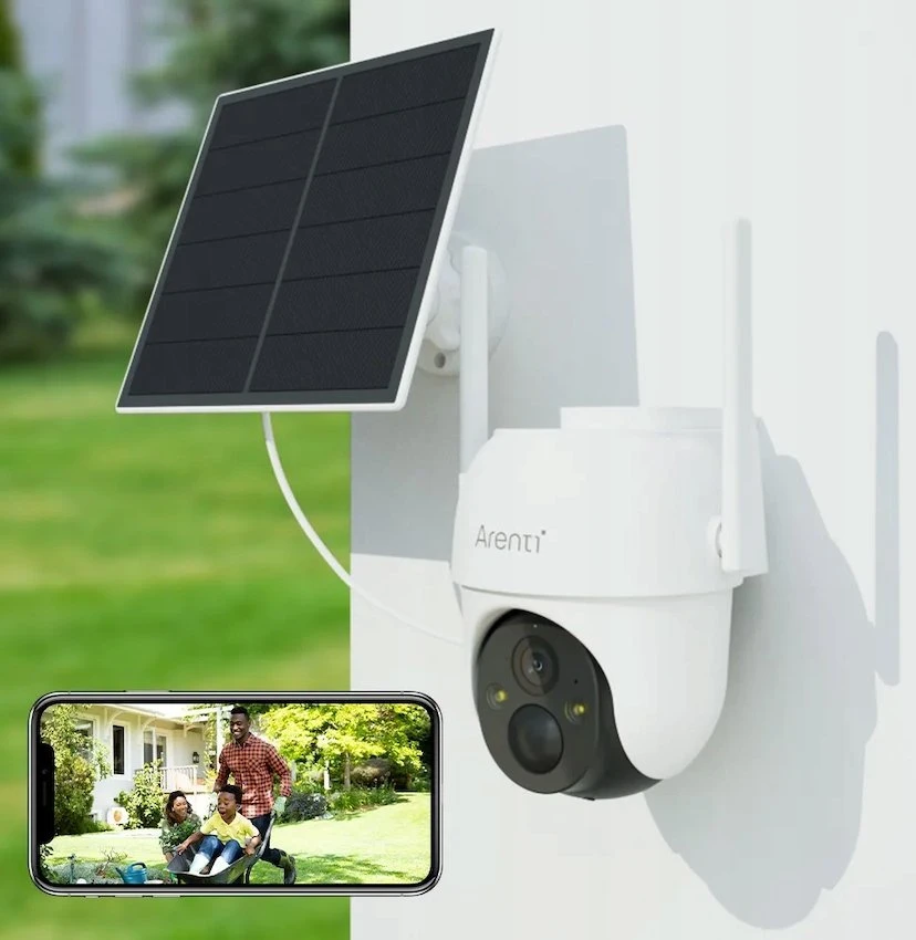 „Arenti“ ‚Arenti‘ GO2T-SP2 Lauko baterija įkraunama ‚Wi-Fi‘ 2K kamera, balta