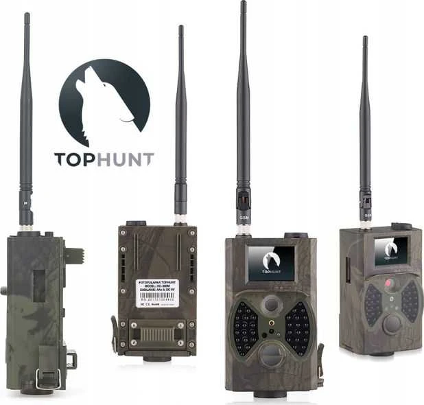 TON FOTO GAUDYKLĖ TOPHUNT HC300M MIŠKO KAMERA 1080P 12MPX MMS GPRS SIM
