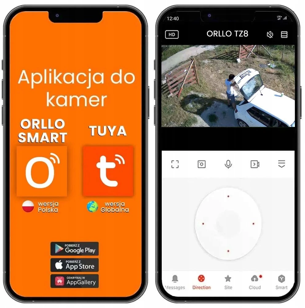 IP kamera ORLLO IP kamera TZ8 dviguba 4MP+4MP 4G Wi-Fi