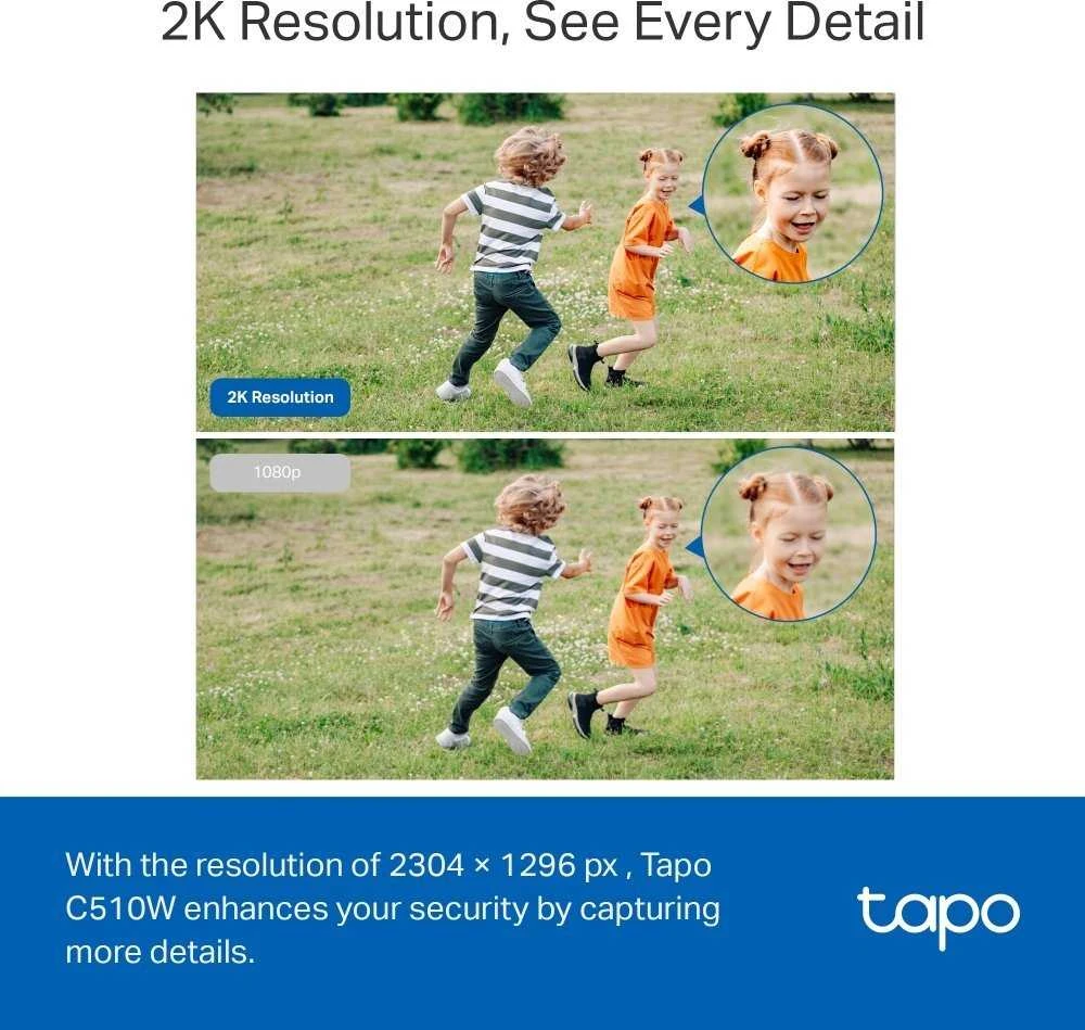 Lauko Kamera - TP-Link Tapo C510W 2304 x 1296 Pikseliai
