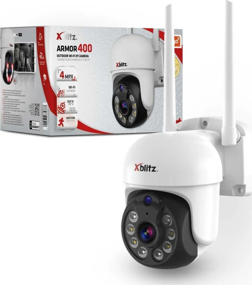 LAUKO IP KAMERA SUKAMA XB-ARMOR-400 Tuya išmanioji Wi-Fi - 4 Mpx 3.6 mm Xblitz
