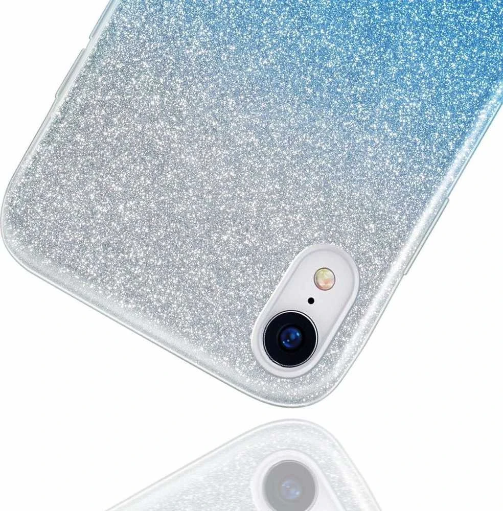 OEM dėklas, skirtas iPhone 11 PRO, blizgus permatomas, mėlynas
