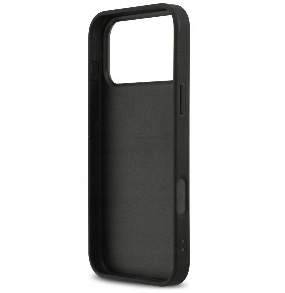 Dėklas DKNY Repeat Texture Pattern with Tonal Stripe skirtas Apple iPhone 17 Pro Max juodas