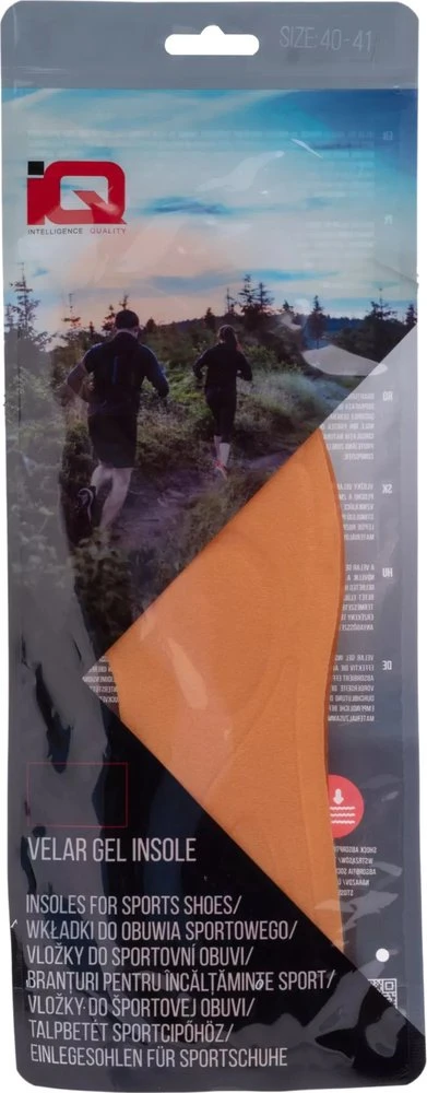 IQ Wkładki Iq intelligence quality VELAR GEL INSOLE oranžinis dydis 40-41