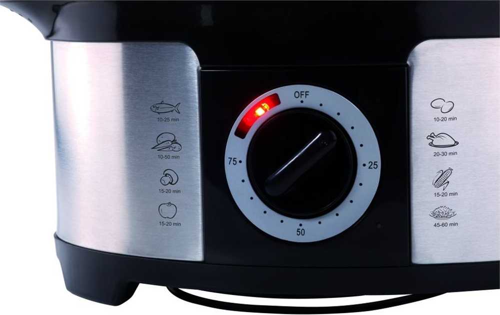 Garų puodas ETA Garinė viryklė ETA013490000 Juodas/ nerūdijantis plienas, 1000 W, Talpa 12,25 L, Krepšelių skaičius 3