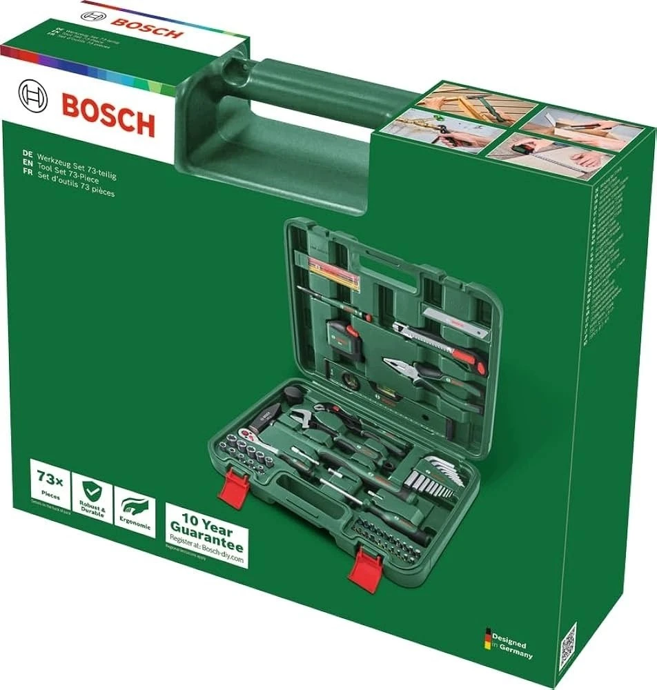 BOSCH 73 dalių įrankių rinkinys