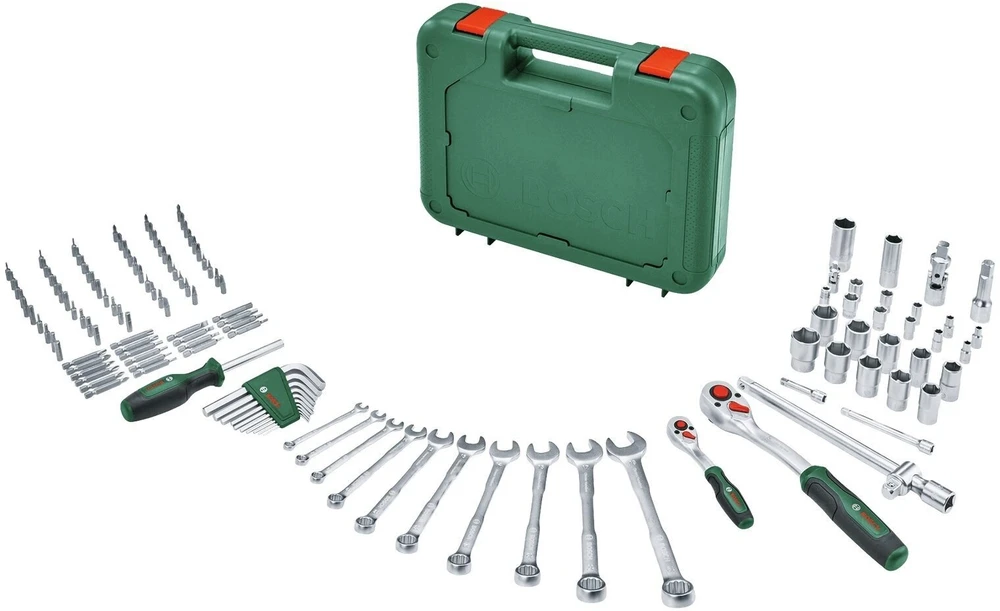 BOSCH RANKINIŲ ĮRANKIŲ RINKINYS 134VNT