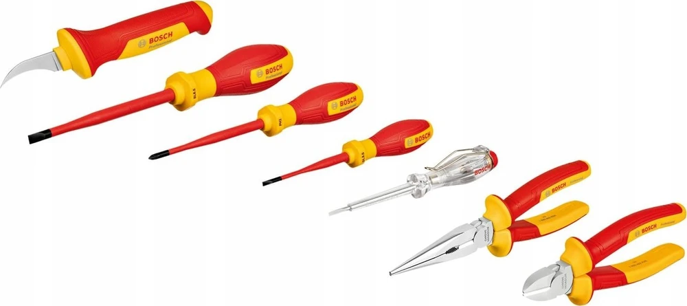 7 dalių replių, atsuktuvų ir peilio rinkinys BOSCH VDE