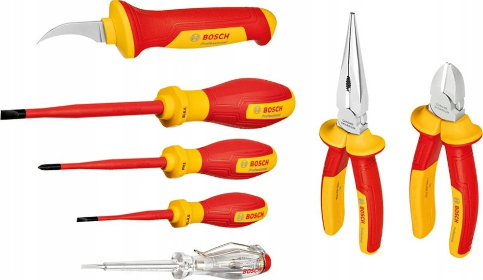 7 dalių replių, atsuktuvų ir peilio rinkinys BOSCH VDE