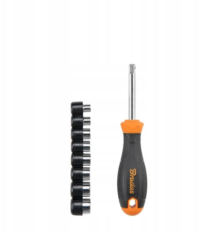 Rinkinys KLUCZY NASADOWYCH Z WKRĘTAKIEM DIY-SW10SET1 BRADAS