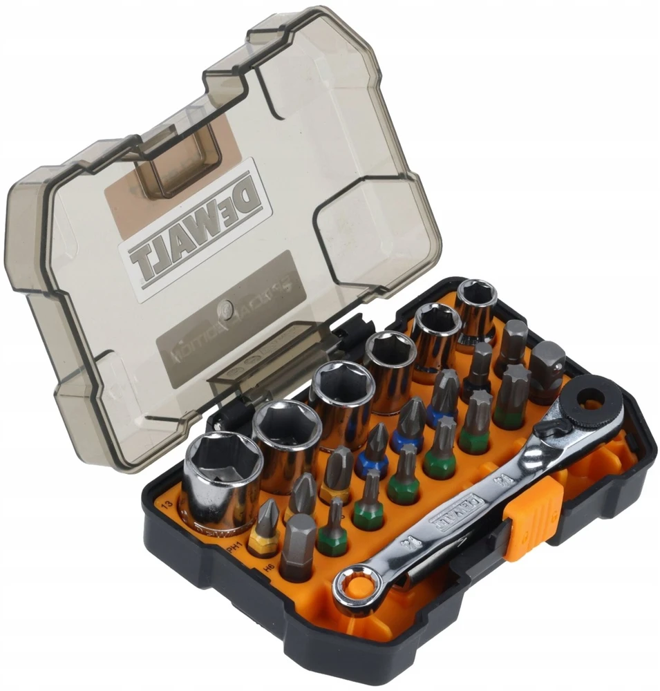Grąžtas Sukimo antgalių komplektas DeWalt DT70906; 24 vnt.