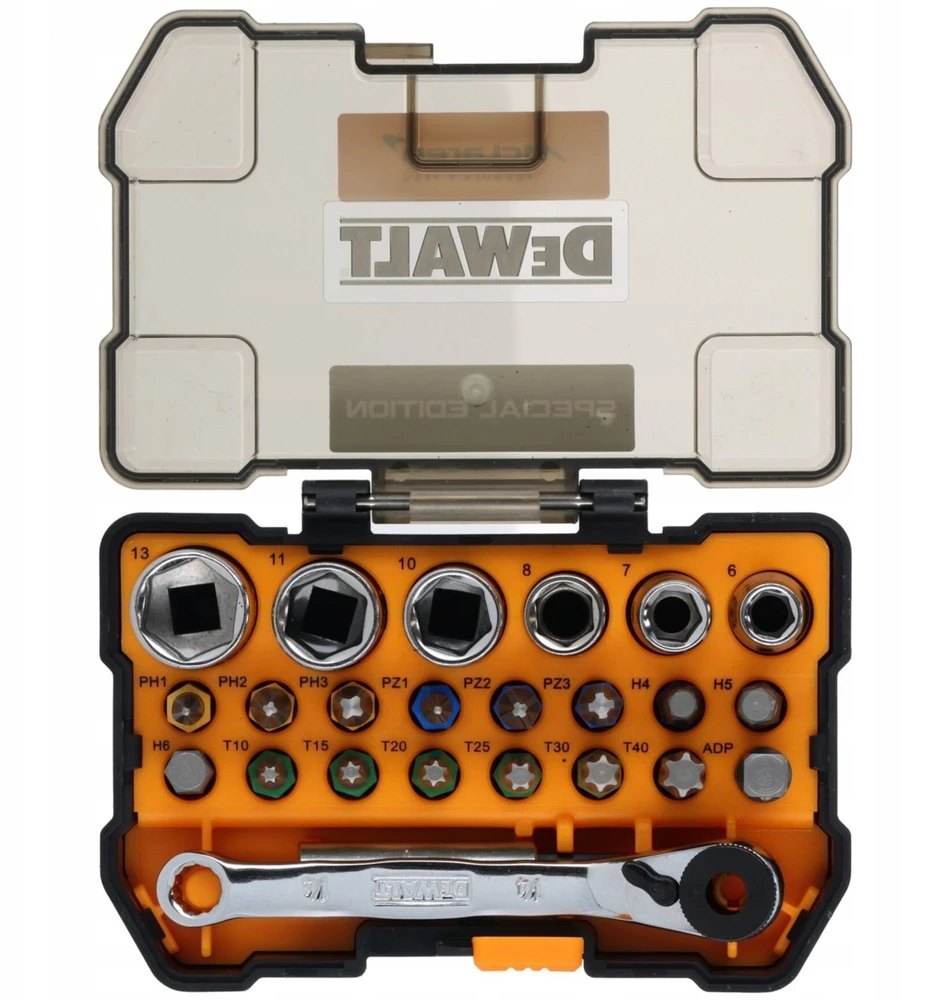 Grąžtas Sukimo antgalių komplektas DeWalt DT70906; 24 vnt.