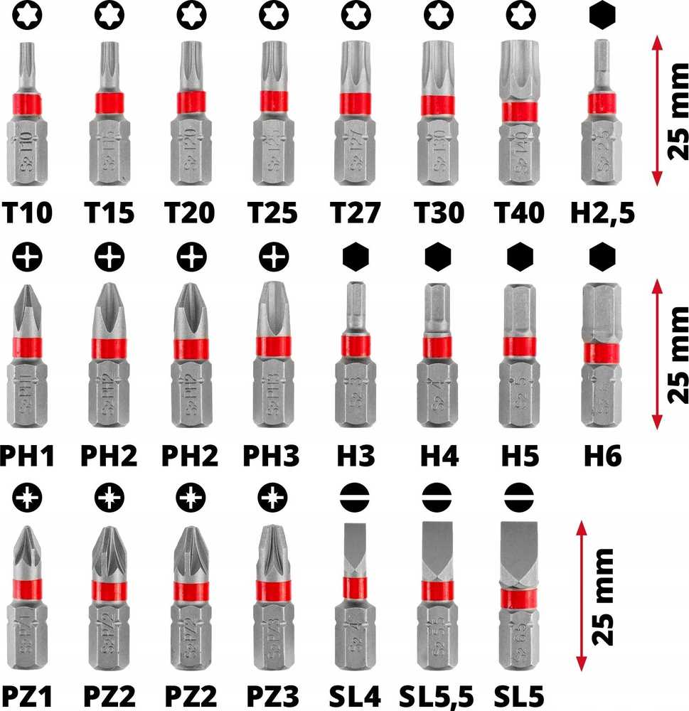 EINHELL atsuktuvų antgalių ir veržliarakčių komplektas su 1/4" reketu, 37 vnt. | Einhell