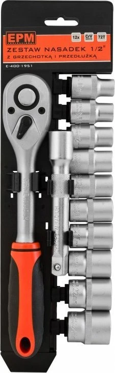Įrankių rinkinys EPM Rinkinys KLUCZY NASADOWYCH 1/2'' 12 CZÄÅCI