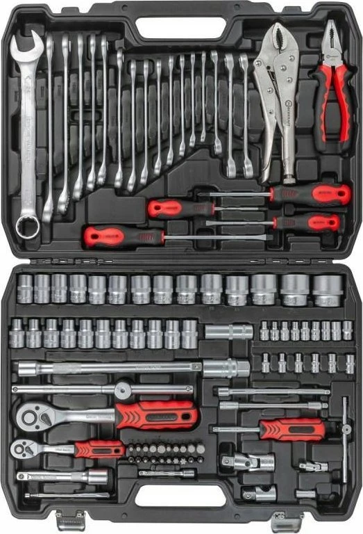 Įrankių rinkinys Forcekraft Įrankių rinkinys 1/4" i 1/2" 101el. (4-32mm) (6-kątnych)