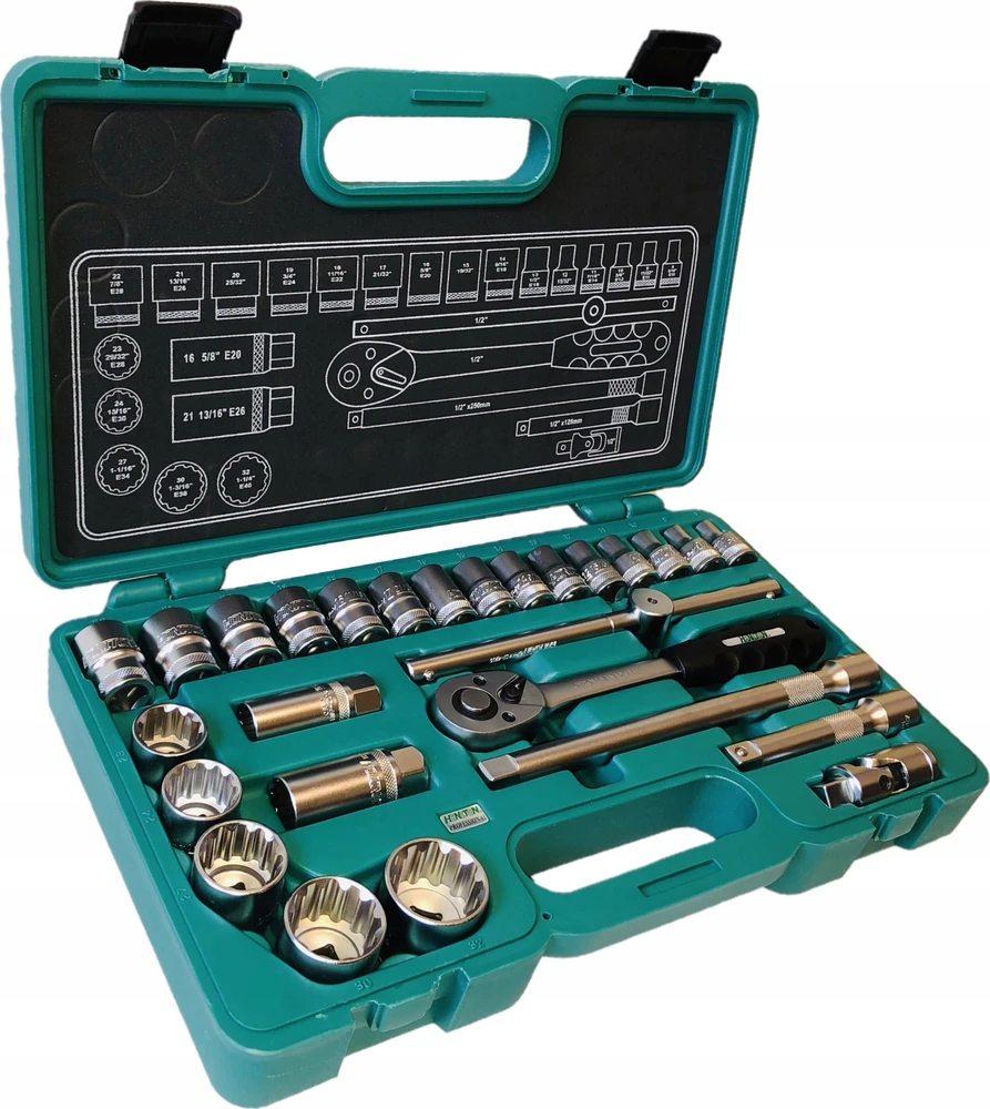 HONITON Rinkinys KLUCZY 27 ELEMENTÓW 1/2" HONIDRIVER 4027