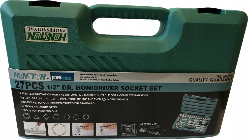 HONITON Rinkinys KLUCZY 27 ELEMENTÓW 1/2" HONIDRIVER 4027