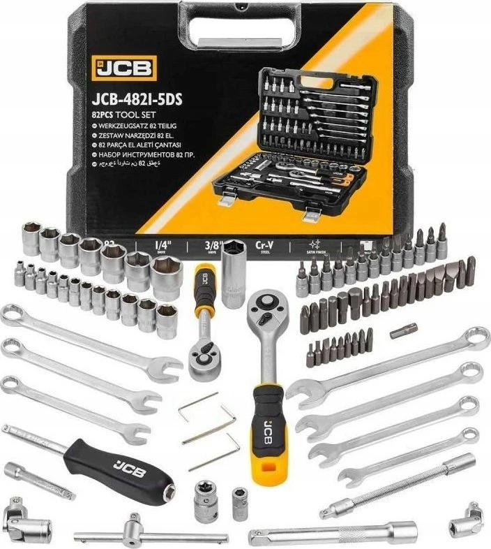 Įrankių komplektas JCB 4821-5DS; 1/4''; 3/8''; 82 vnt.