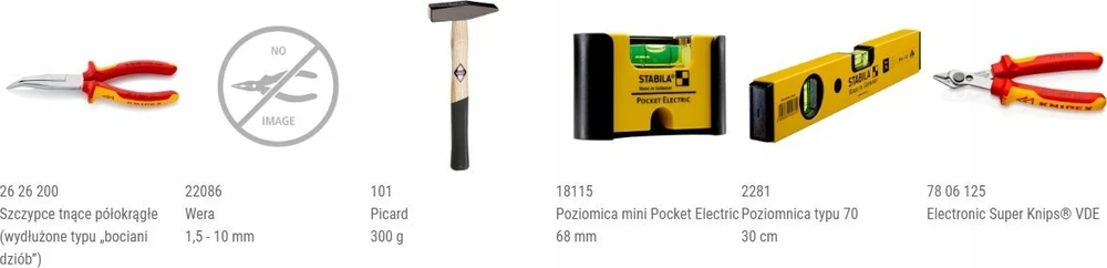 23 dalių elektriko įrankių rinkinys KNIPEX Robust26 Move