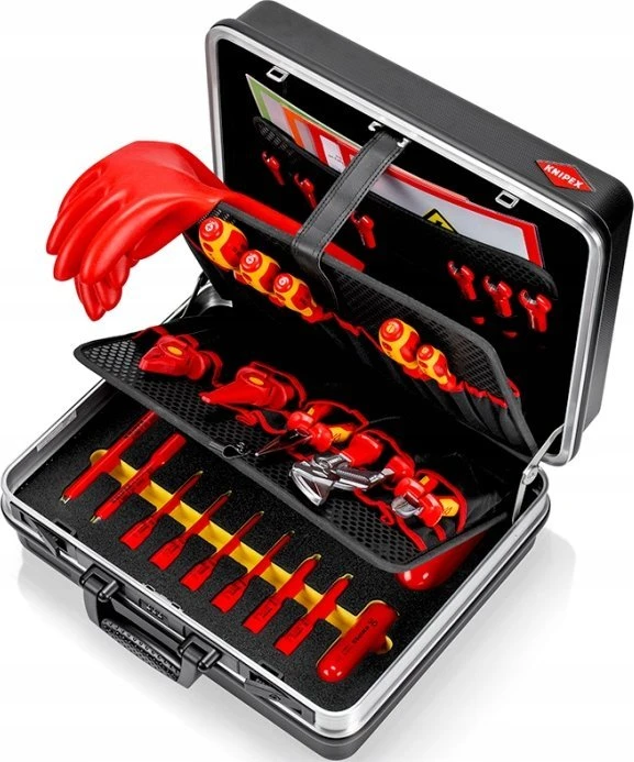 29 dalių elektriko įrankių rinkinys KNIPEX Basic E-Mobility