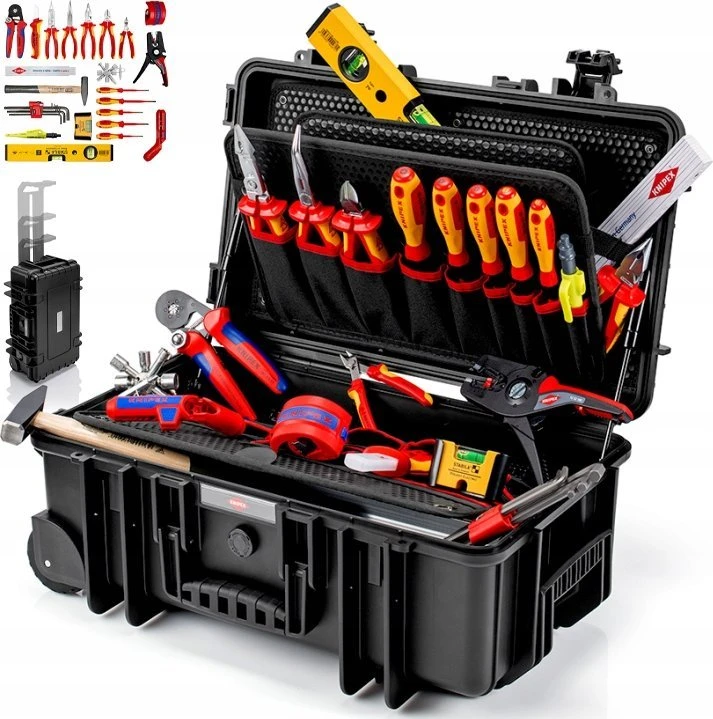 23 dalių elektriko įrankių rinkinys KNIPEX Robust26 Move
