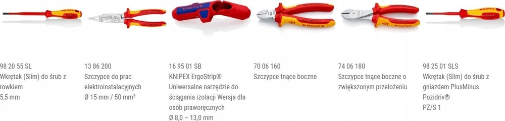 23 dalių elektriko įrankių rinkinys KNIPEX Robust26 Move
