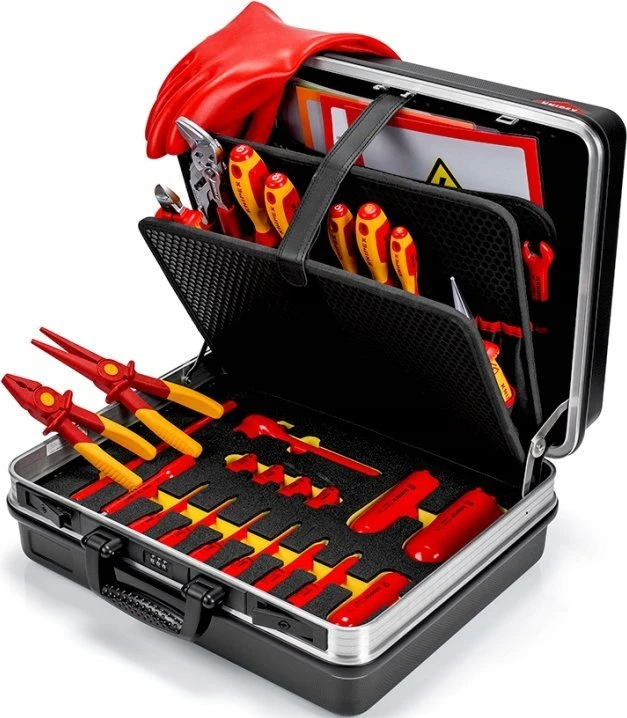 29 dalių elektriko įrankių rinkinys KNIPEX Basic E-Mobility
