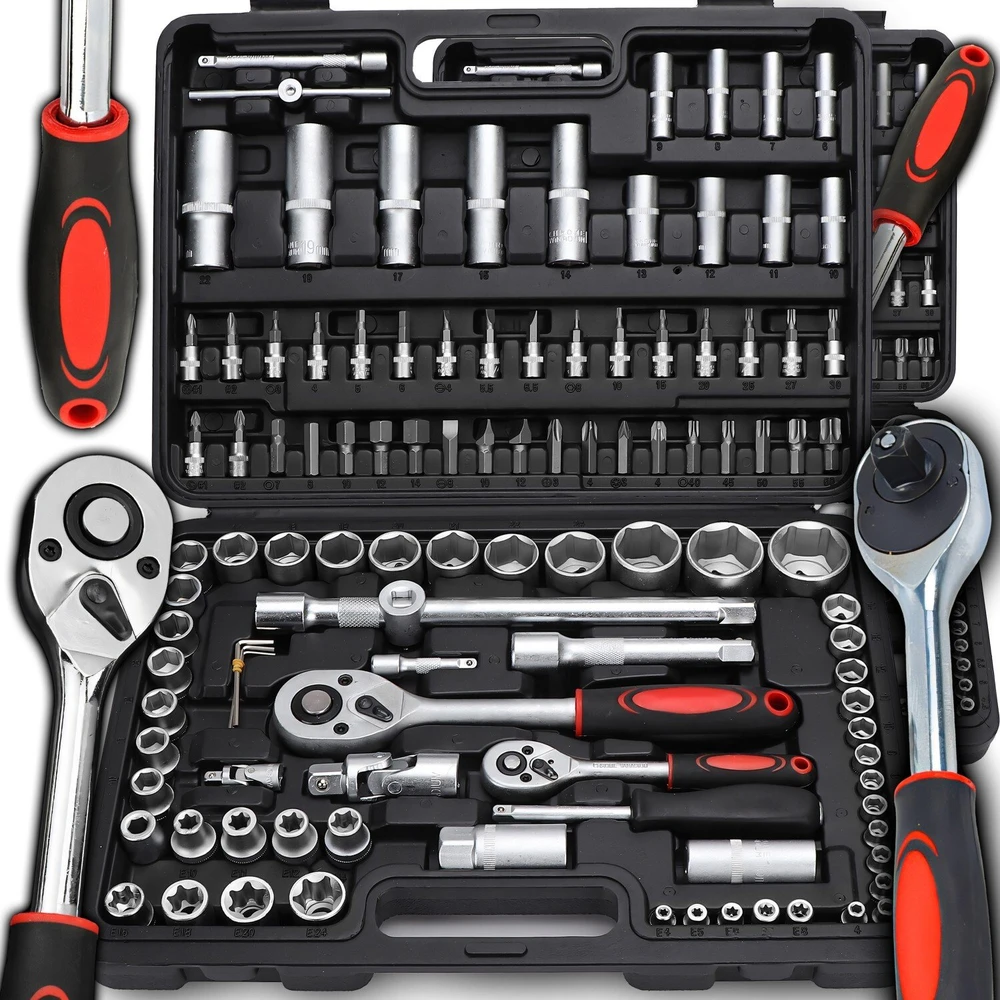 Kraft&Dele E-h EH lizdinių raktų rinkinys, 108 dalių lizdinių raktų dėklas, „Torx“ antgaliai -OR1252